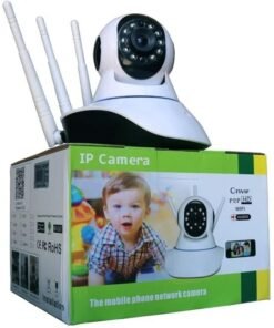 Camera IP 3 Antenas Robo Wifi 360º 720p Hd Visão Noturna