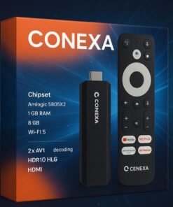 Conexa Android TV Amologic S805x2 1GB 8GB Controle Bletooth 5.0 5G Dual Band