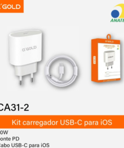 Kit Carregador Turbo 20W Usb-C Para Ios Para Celular QC-3.0 Fonte Tomada + Cabo – iphone X xr 11 12 13 14 15 pro max