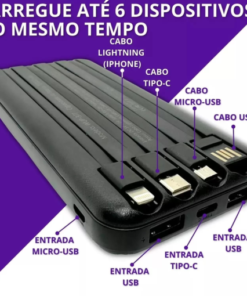 Carregador Portátil Power Bank 20.000mAh 15W (Fast Wireless Charging)