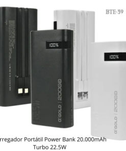 Carregador Portátil Power Bank 20.000mAh Turbo 22.5W