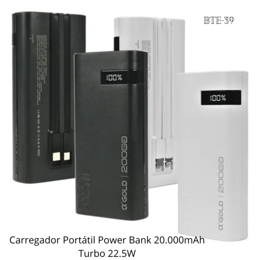 Power Bank 20.000mAh turbo 22.5w