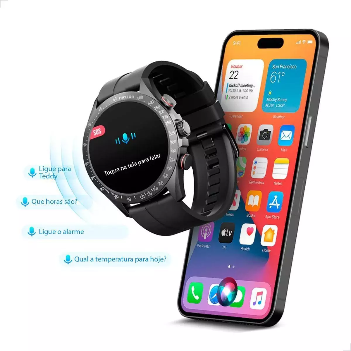 Smartwatch Haylou Solar Pro Amoled A Prova Dagua - Preto
