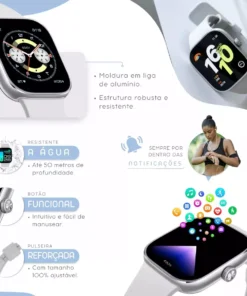 Smartwatch Xiaomi Redmi Watch 4 Amoled GPS A Prova Dagua  (2A)