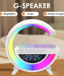 G-speaker Smart Station – Luminária Bluetooth Inteligente Estilo Quente RGB Luz Carregador Sem Fio Alarme Relógio Lâmpada De Mesa Bluetooth Alto-Falante