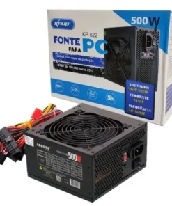 Fonte de alimentação para PC Knup KP-522 500W preta 115V/230V