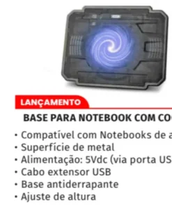 Base para notebook com cooler OR-9012