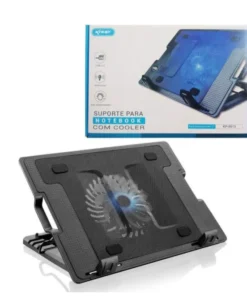 Base suporte para notebook com cooler e iluminação KP-9013: OR-9013