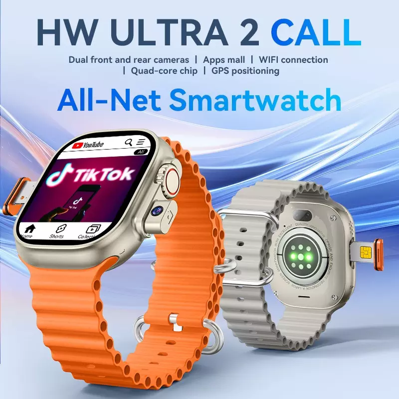 Smartwatch Hw Ultra2 4G 2 64gb Android Amoled 2 Cameras Wifi - Branco