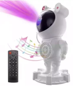 Astronauta Star Light Projetor Led Caixa de Som