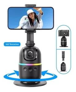 Estabilizador Gimbal de Smartphone 360° Rastreamento Inteligente de Rosto AI Controle Inteligente