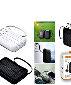 Carregador Portátil Power Bank Energia Solar 10.000mah
