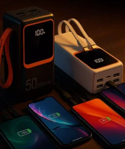 Carregador Turbo Postatil Power Bank Kapbom KA-9890 50000mAh Display Digital